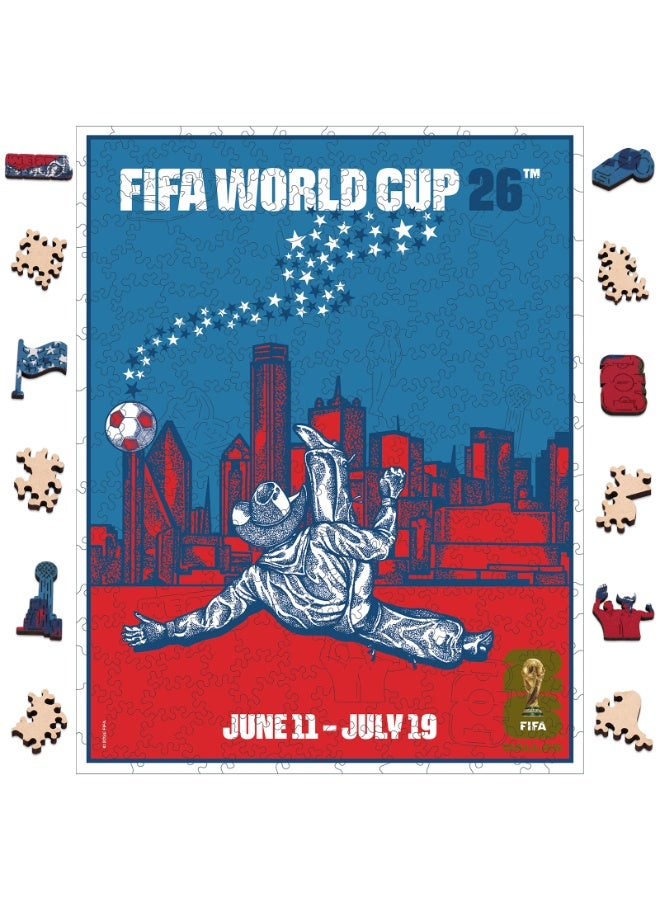 FIFA World Cup FIFA Official Licensed World Cup 26™ Host City Dallas Wooden Jigsaw Puzzle 200 Pieces - Image 1